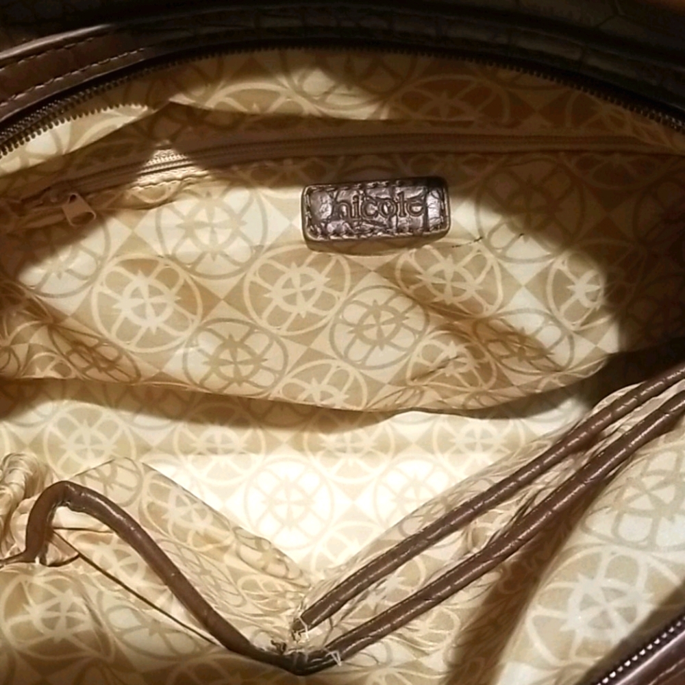 Nicole Miller crocodile print purse - Picture 6 of 6
